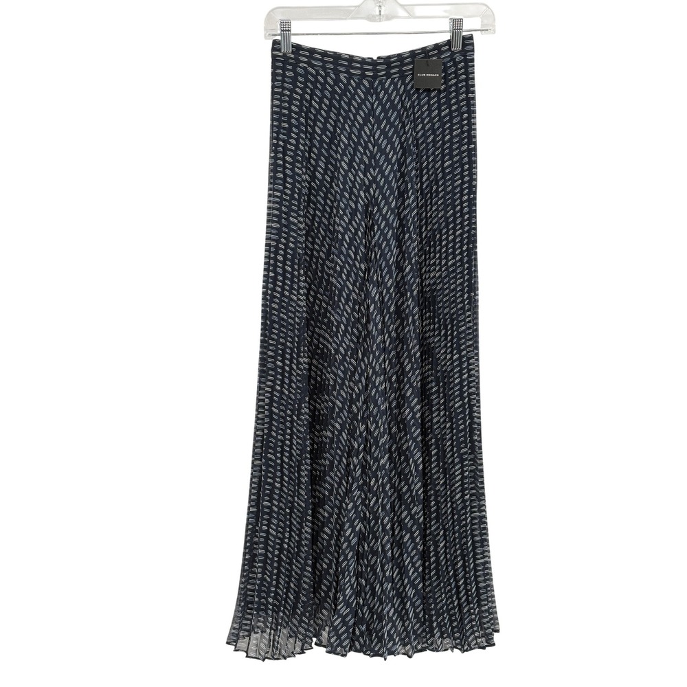 Club Monaco Palazzo Pants Jessyn Women XS 0 Blue Wide Leg Flowy Printed New‎